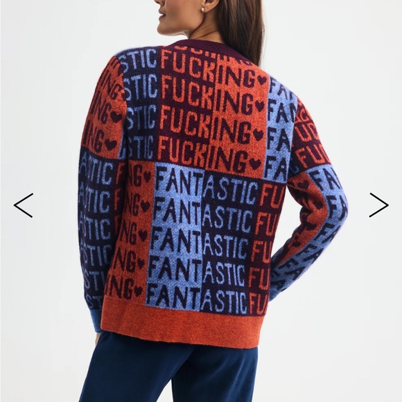 Ayda Pink and Blue Pepper Sweater - Picture 11 of 11